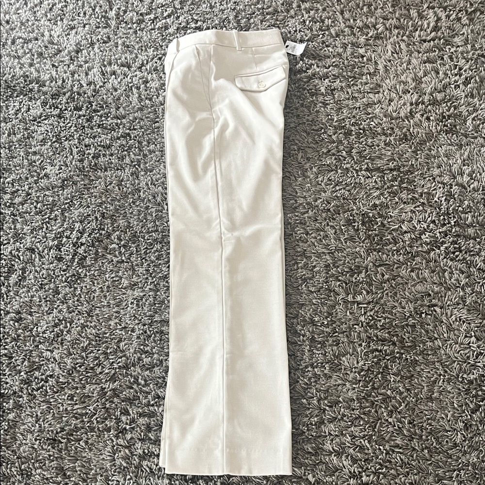 Banana Republic Light Cream Ultra High Rise Wide-Leg Trousers